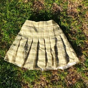 Lona mini skirt green